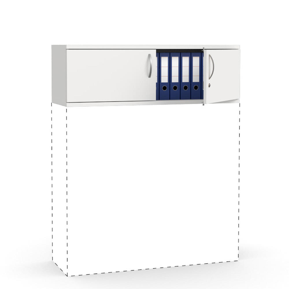 Flügeltüren-Aufsatzschrank PROFI MODUL | Weiß | 1200