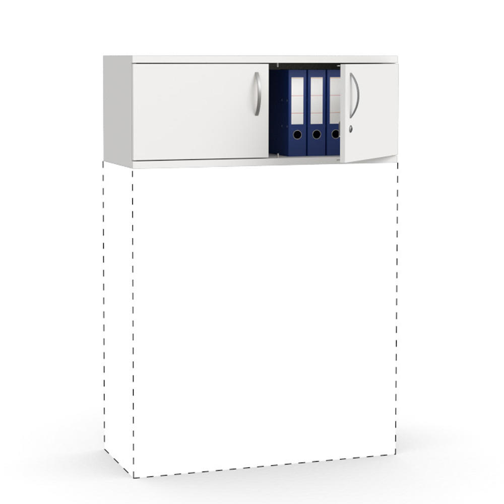 Flügeltüren-Aufsatzschrank PROFI MODUL | Weiß | 1000