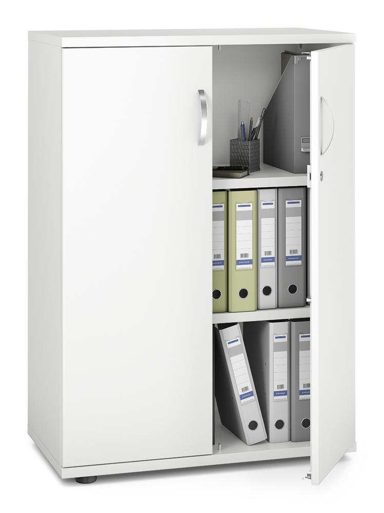 Flügeltürenschrank PROFI MODUL | Weiß | 800 | Türanschlag Mitte