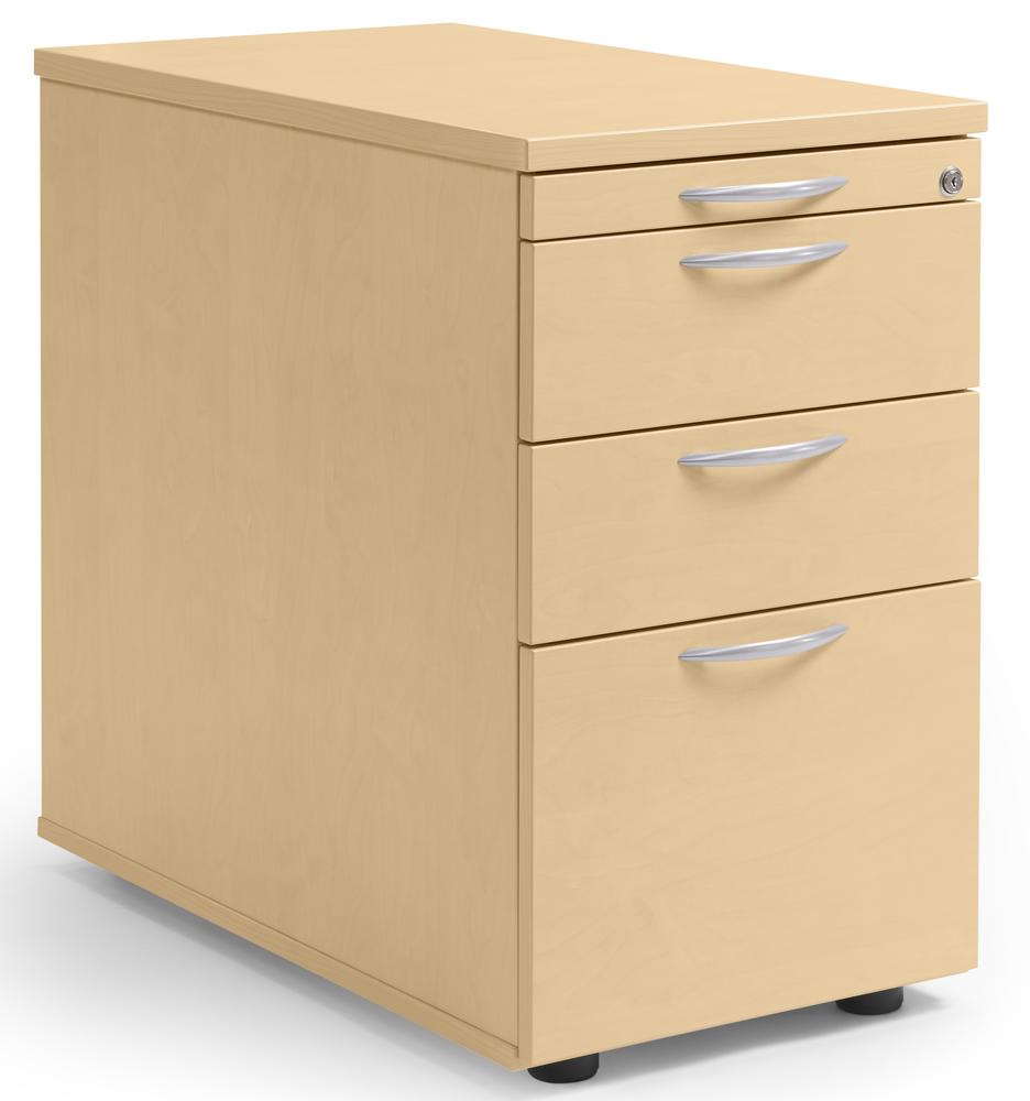 Standcontainer MULTI MODUL | Buchedekor | 1 + 2 Schübe + 1 Hängeregistratur
