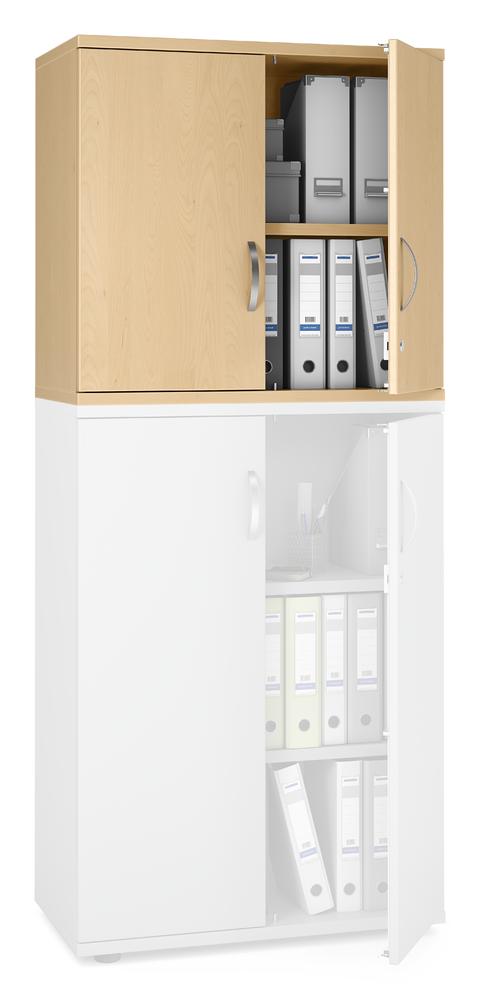 Flügeltüren-Aufsatzschrank PROFI MODUL | Buchedekor | 800