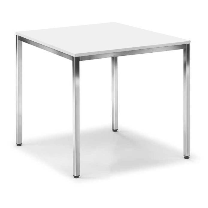 Konferenztisch BASE-MODUL | Weiß | 800 | 800 | Quadrat