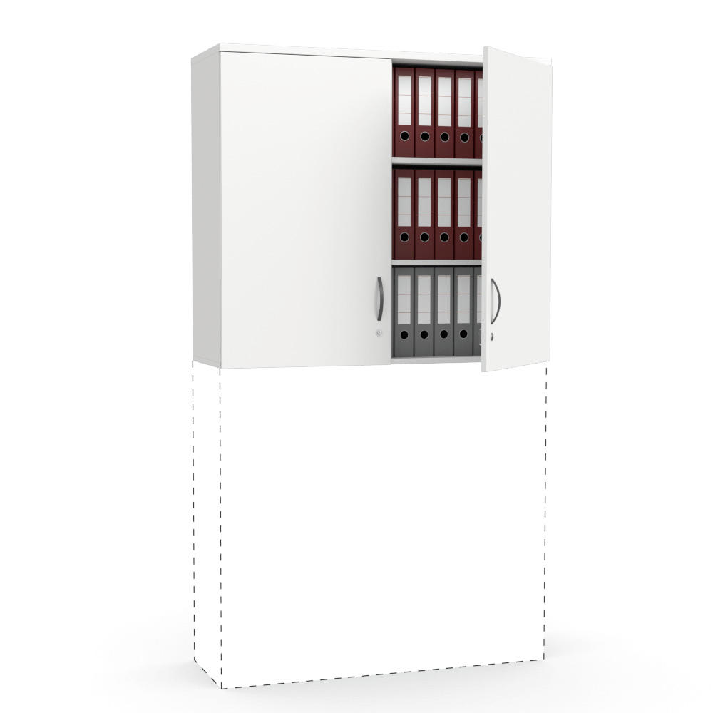 Flügeltüren-Aufsatzschrank MULTI MODUL | Weiß | 1200