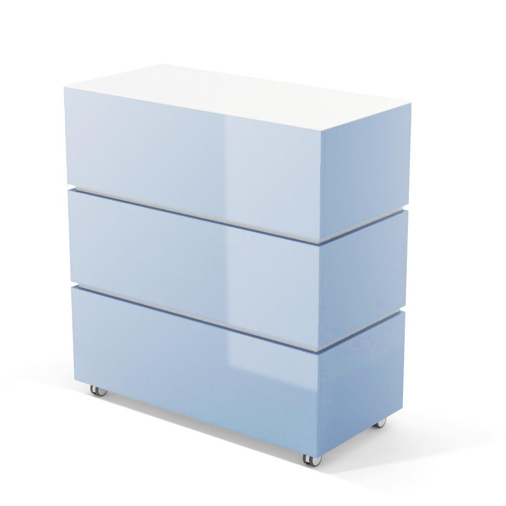 Theke LITTLE PEARL | Hellblau | Hochglanz
