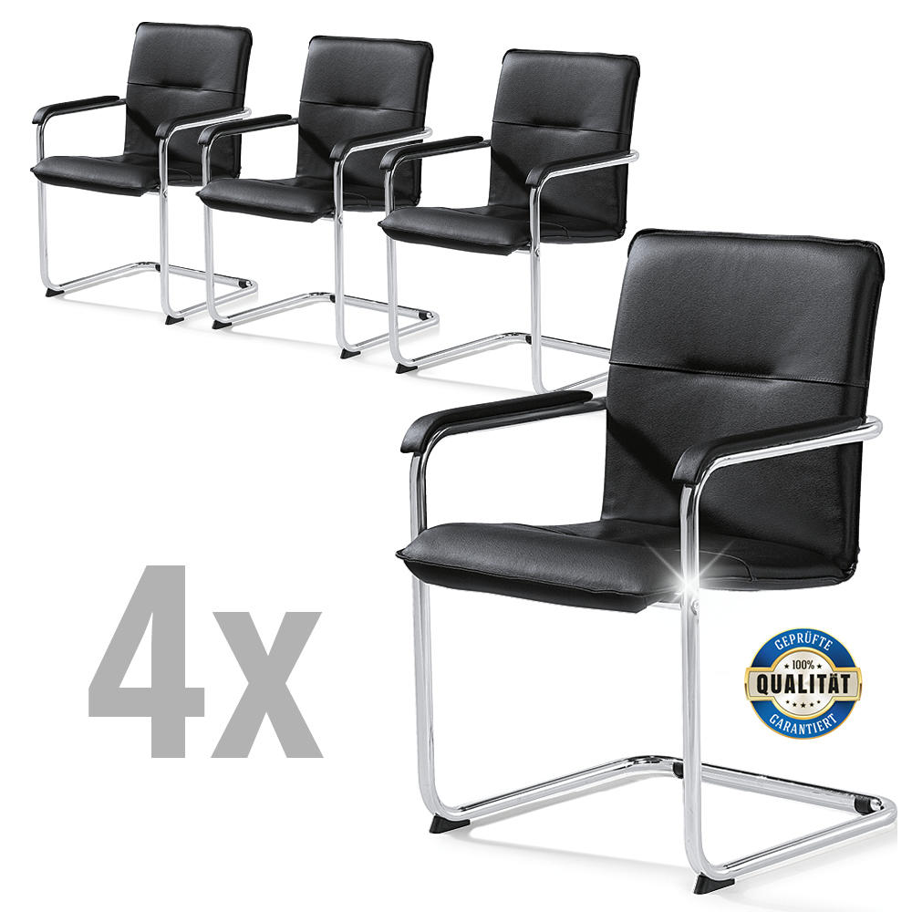 4 Besucherschwinger DELTA I im SET - Kunstleder