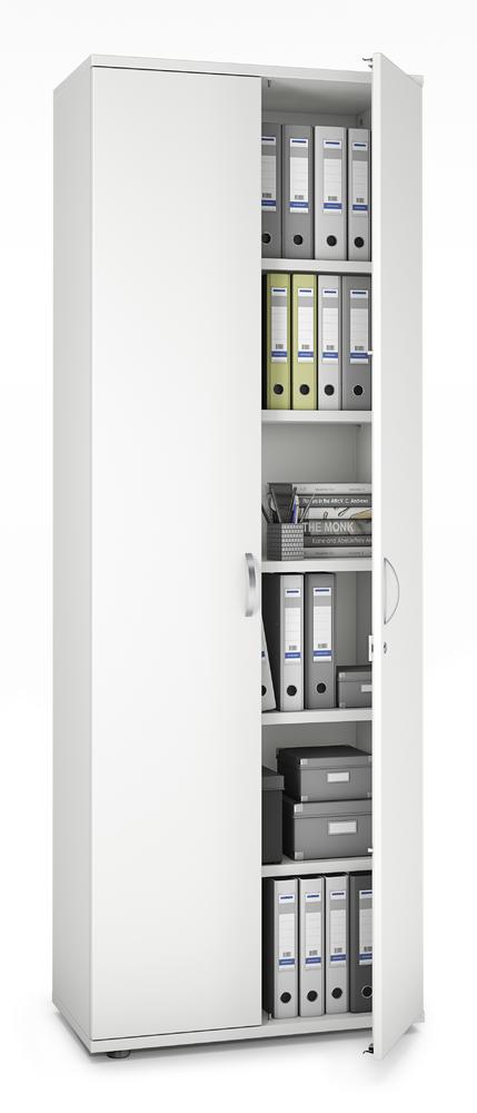 Flügeltürenschrank PROFI MODUL | Weiß | 800 | Türanschlag Mitte
