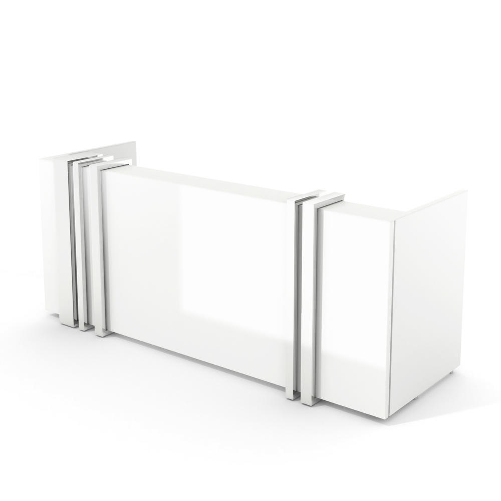 Theke MAGIC CHROME | Weiß | Hochglanz