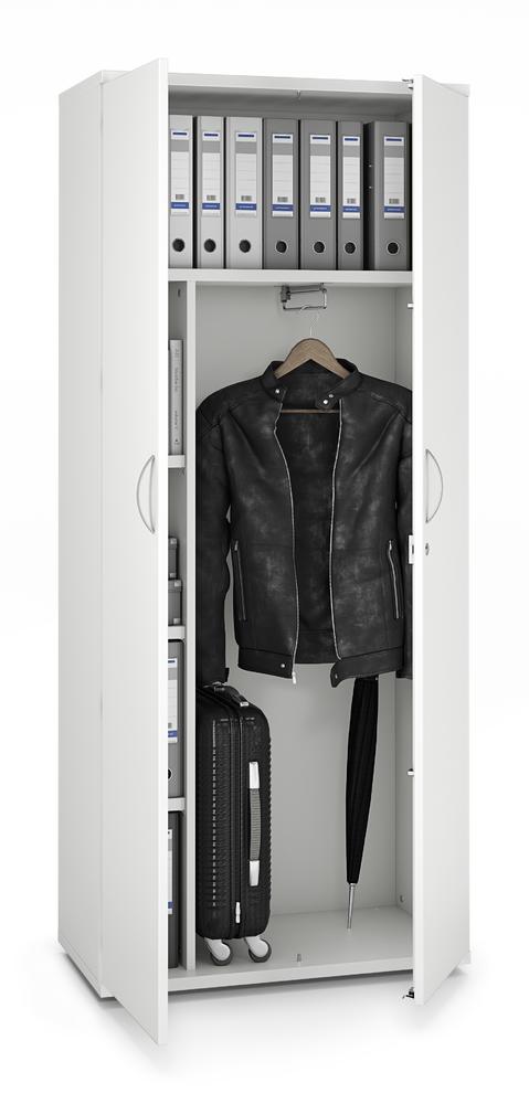 Garderobenschrank PROFI MODUL | Weiß | 800