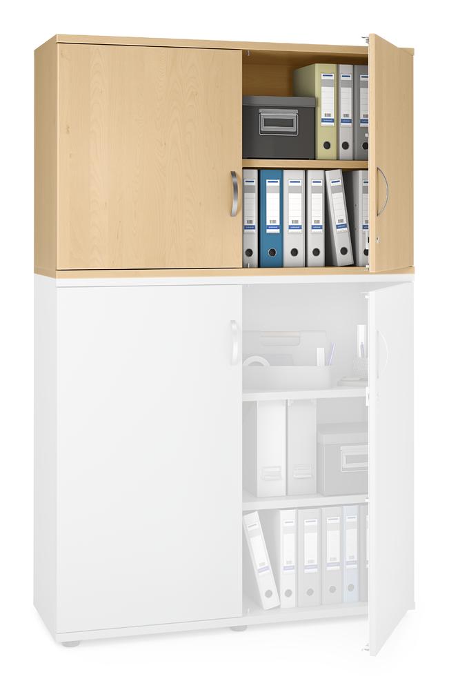 Flügeltüren-Aufsatzschrank PROFI MODUL | Buchedekor | 1200