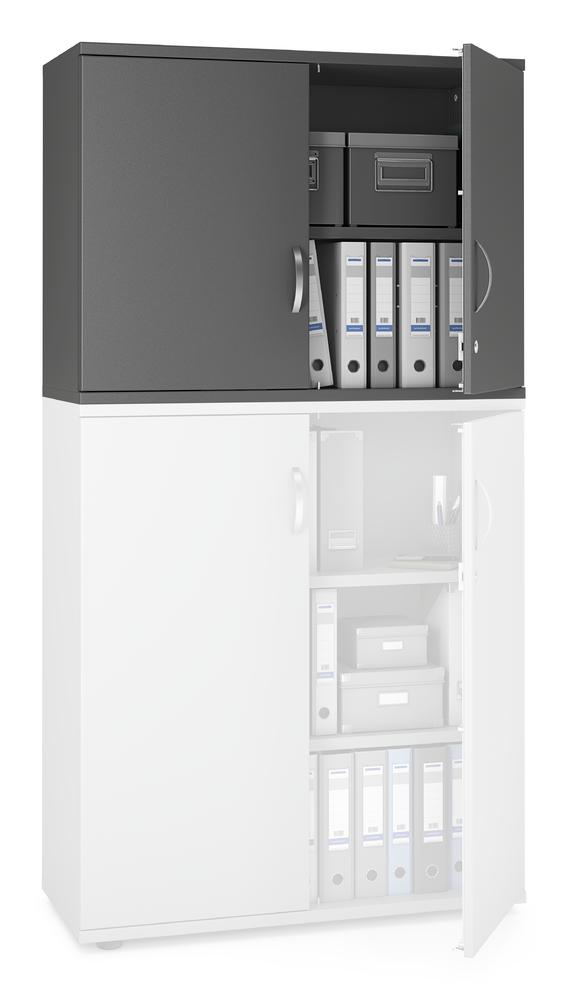 Flügeltüren-Aufsatzschrank PROFI MODUL | Anthrazit | 1000 | 750 mm (2 OH)