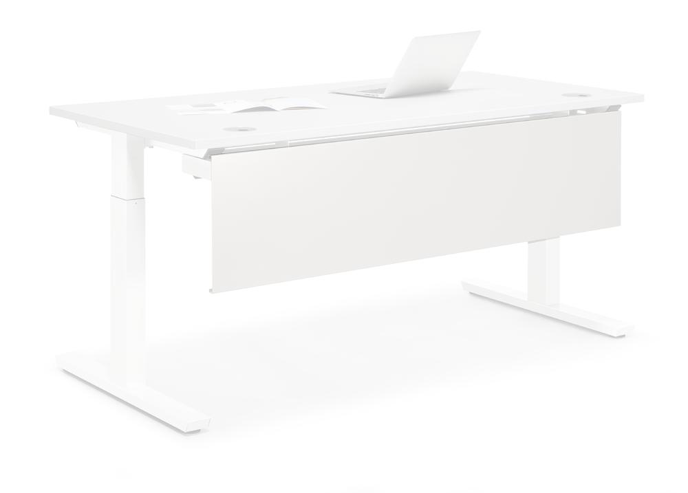 Knieraumblende 1600 PROFI MODUL | Weiß RAL 9016 | für Tischbreite 1600 mm