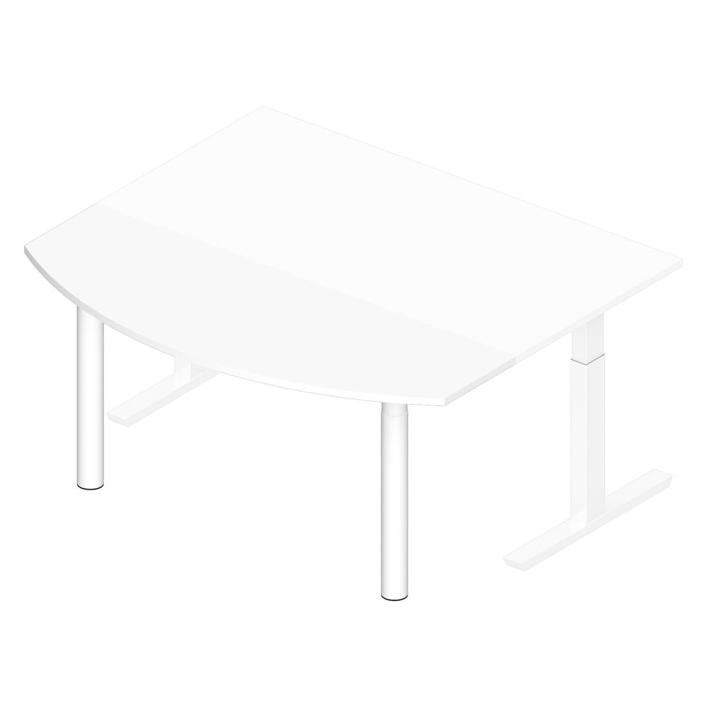 Anbauplatte gerundet PROFI MODUL | Weiß | Weiß RAL 9016