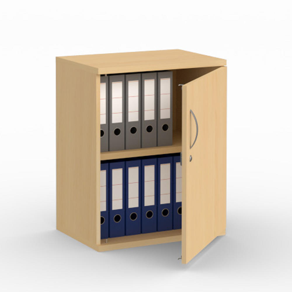 Flügeltürenschrank PROFI MODUL | Buchedekor | 600 | Türanschlag rechts