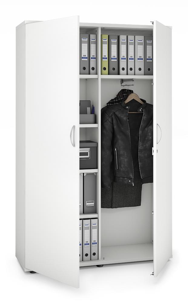 Garderobenschrank PROFI MODUL | Weiß | 1200