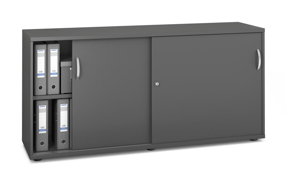 Schiebetürenschrank PROFI MODUL | Anthrazit | 1600 | 780 mm (2 OH)