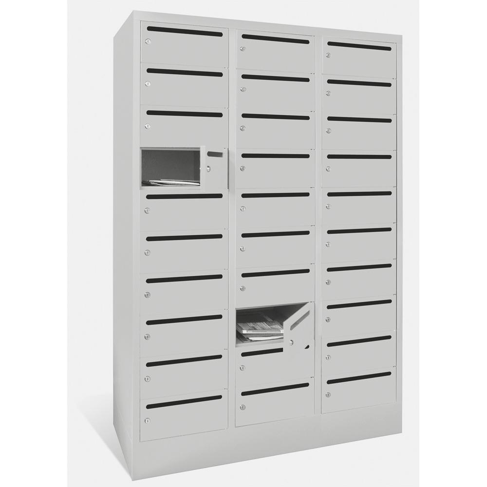 Postverteilerschrank | Lichtgrau RAL 7035 | 300 | 30