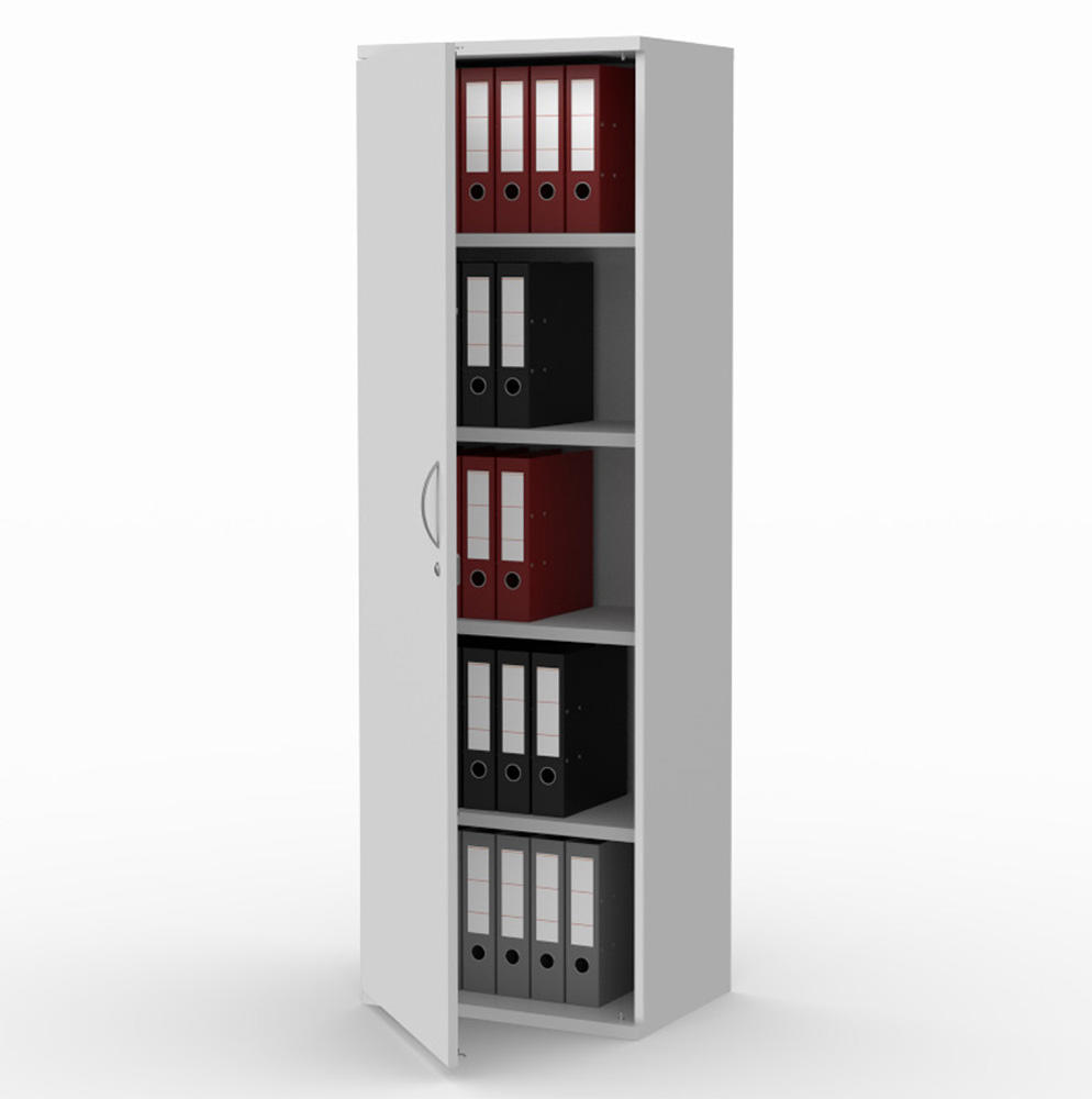 Flügeltürenschrank PROFI MODUL | Lichtgrau | 600 | Türanschlag links | 1890 mm (5 OH)