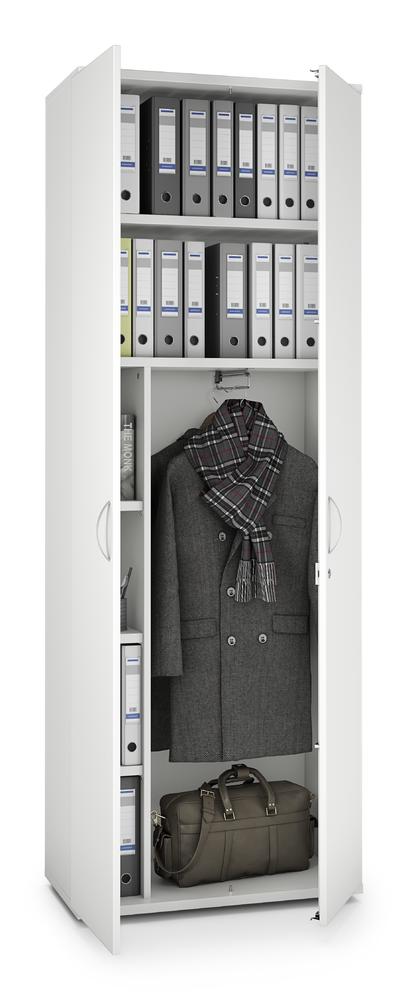 Garderobenschrank PROFI MODUL | Weiß | 800
