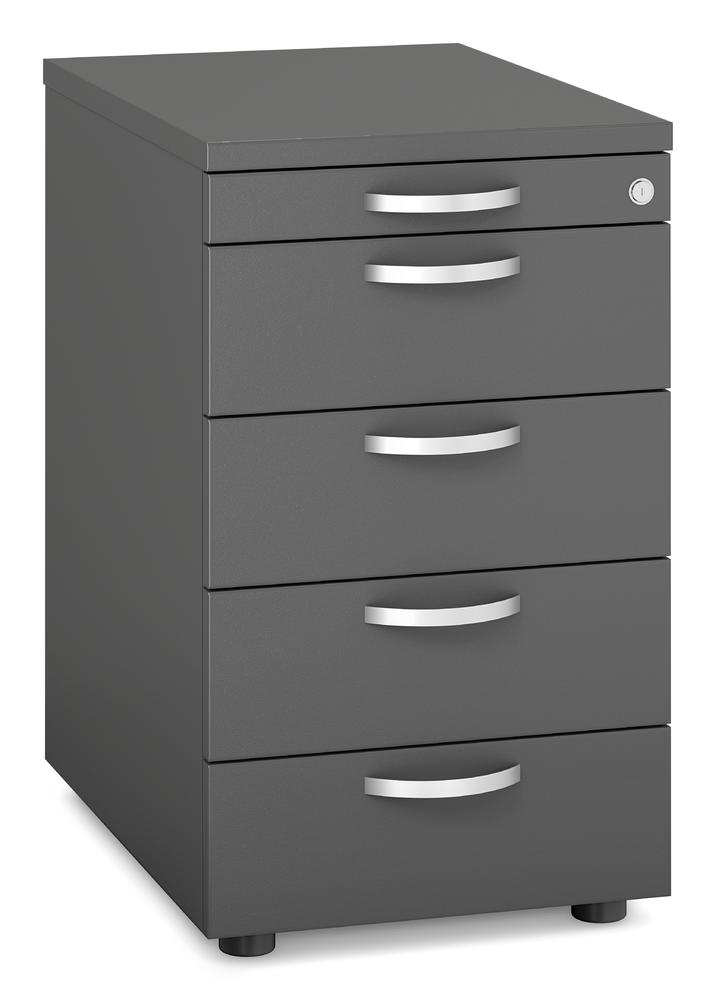 Standcontainer PROFI MODUL | Anthrazit | 600 | 1 + 4 Schübe