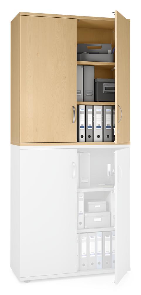 Flügeltüren-Aufsatzschrank PROFI MODUL | Buchedekor | 1000