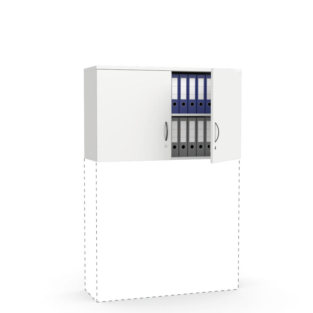 Flügeltüren-Aufsatzschrank MULTI MODUL | Weiß | 1200