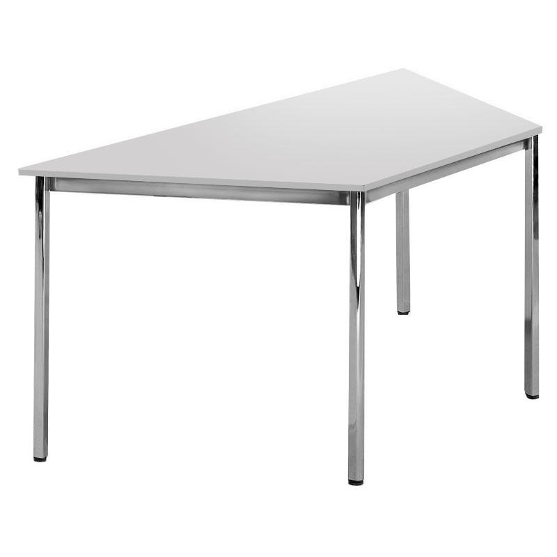 Konferenztisch BASE-MODUL | Lichtgrau | 1600 | 690 | Trapez