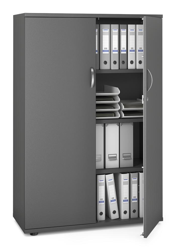 Flügeltürenschrank PROFI MODUL | Anthrazit | 1000 | Türanschlag Mitte | 1500 mm (4 OH)