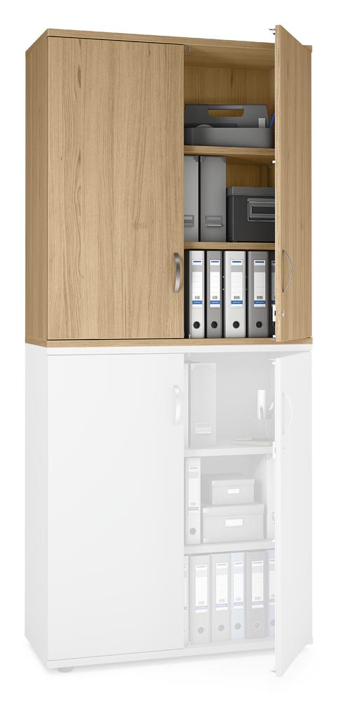 Flügeltüren-Aufsatzschrank PROFI MODUL | Eiche hell | 1000 | 1110 mm (3 OH)