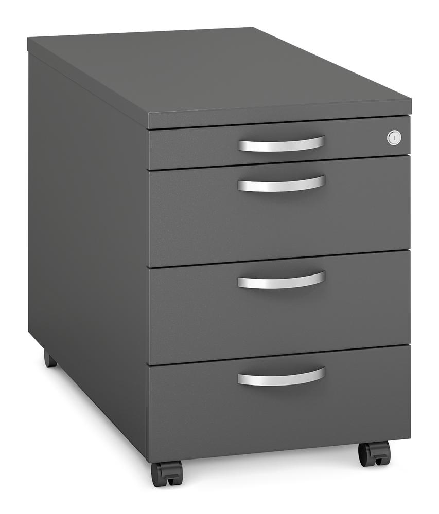 Rollcontainer PROFI MODUL | Anthrazit | 800 | 1 + 3 Schübe