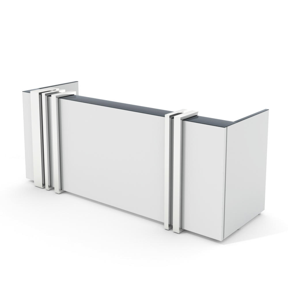Theke MAGIC CHROME | Lichtgrau | Melamin