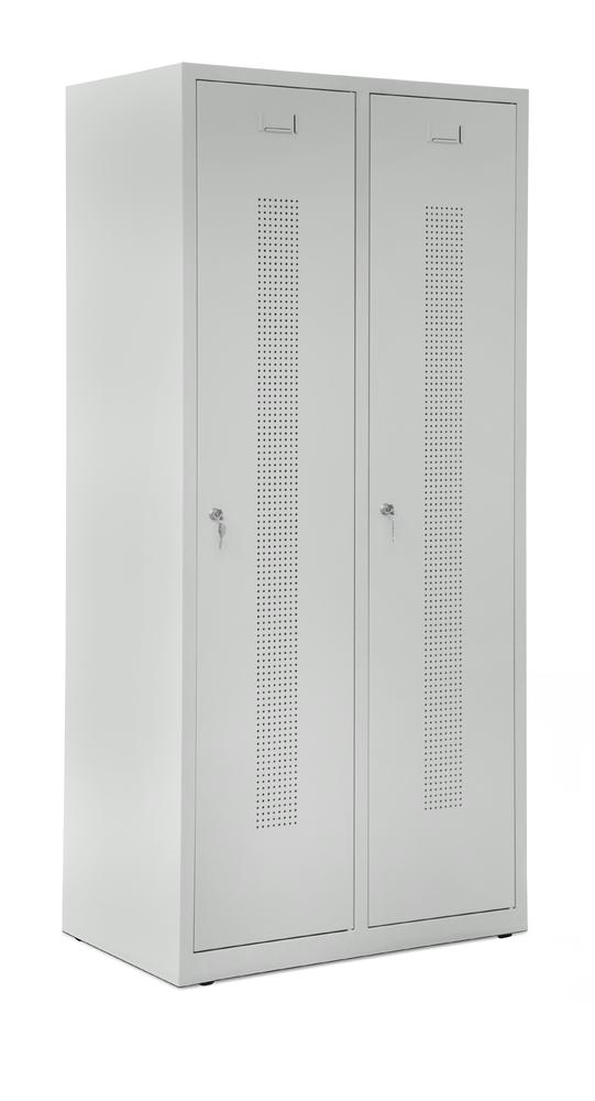 Garderobenspinde SYSTEM SP1 bodenstehend | Lichtgrau RAL 7035 | Bodenstehend | 400 | Zylinderschloss
