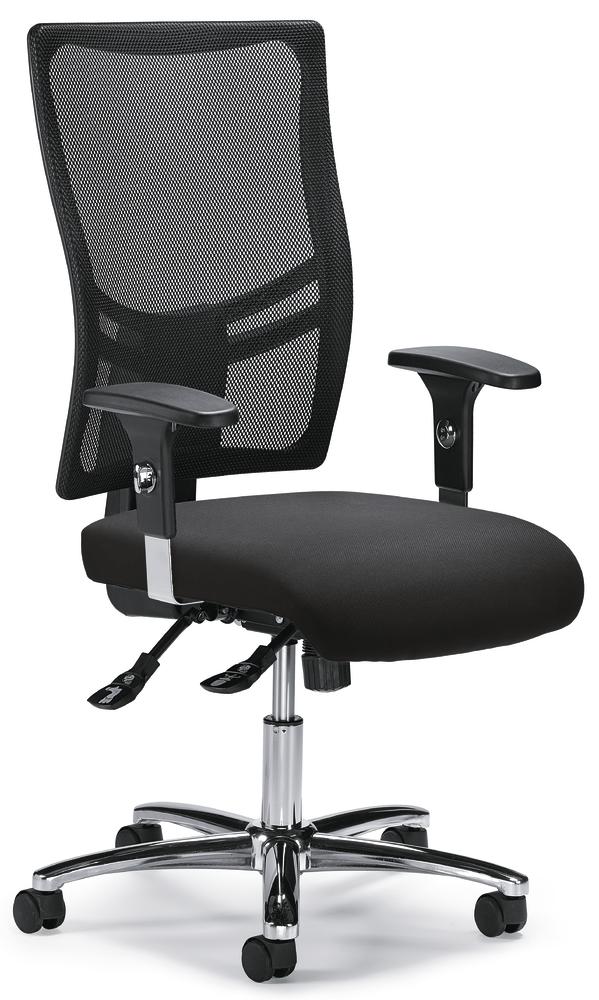 Bürostuhl COMFORT R NET BIG DELUXE | Schwarz/Anthrazit