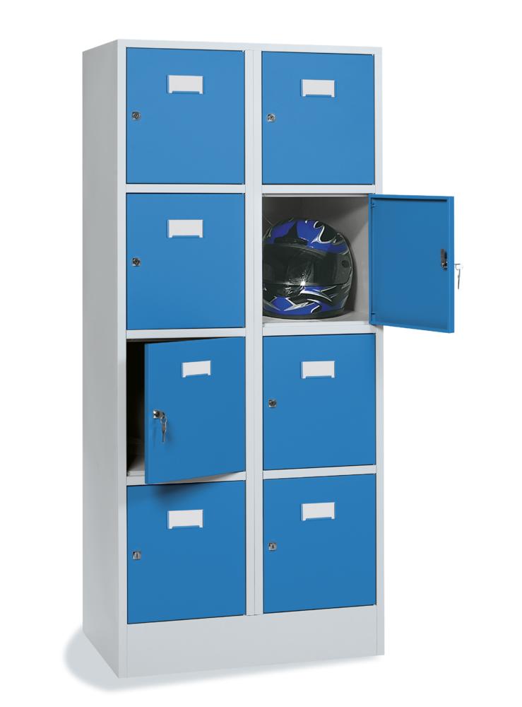 Schließfach-Stahlschrank SYSTEM SP1 COLOR | Lichtblau RAL 5012 | 400 | Zylinderschloss