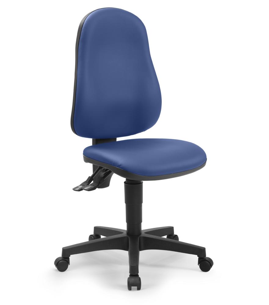 Bürostuhl SOFTEX MAGIC PRO | Blau | mit Bandscheibensitz