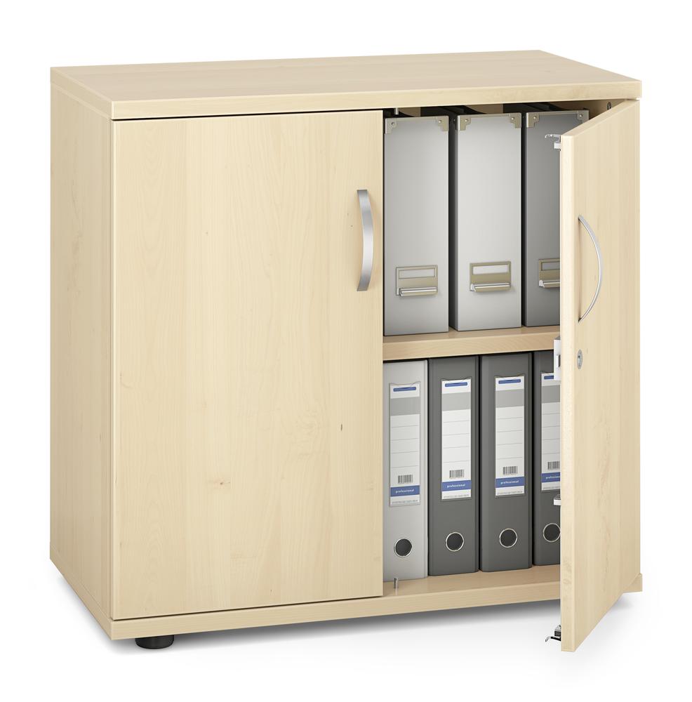 Flügeltürenschrank PROFI MODUL | Ahorndekor | 800 | Türanschlag Mitte