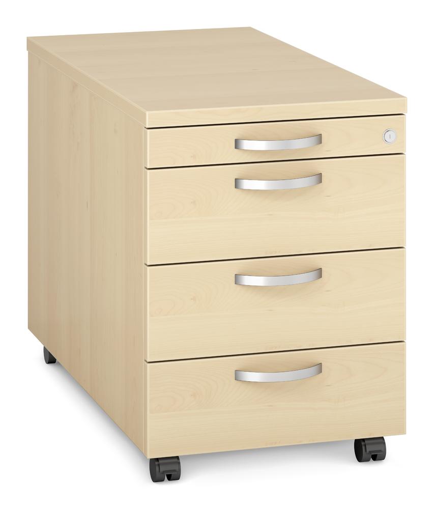 Rollcontainer PROFI MODUL | Ahorndekor | 800 | 1 + 3 Schübe