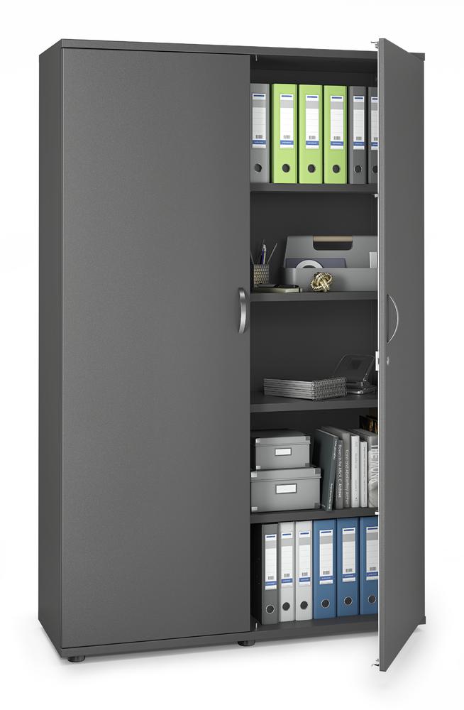 Flügeltürenschrank PROFI MODUL | Anthrazit | 1200 | Türanschlag Mitte | 1890 mm (5 OH)