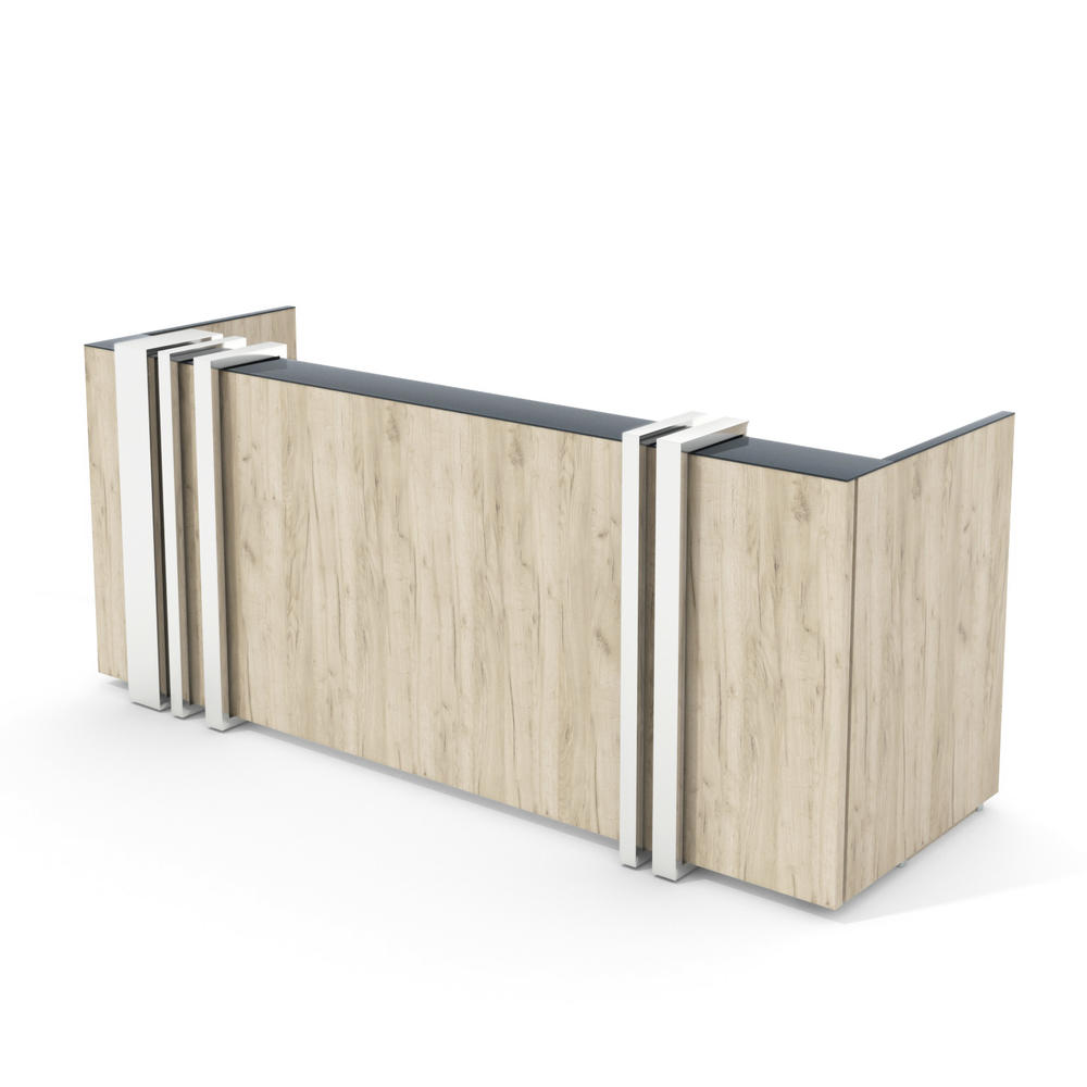 Theke MAGIC CHROME | Eiche Landhaus | Melamin