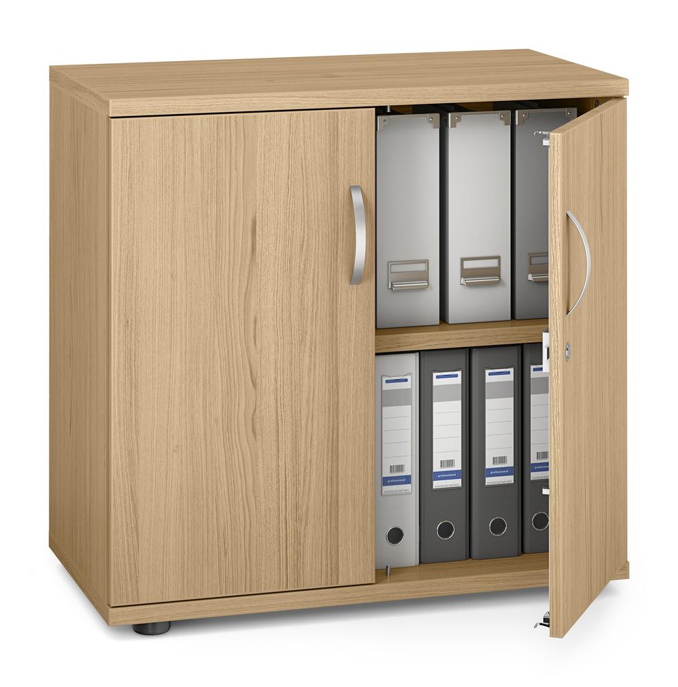Flügeltürenschrank PROFI MODUL | Eiche hell | 800 | Türanschlag Mitte | 780 mm (2 OH)