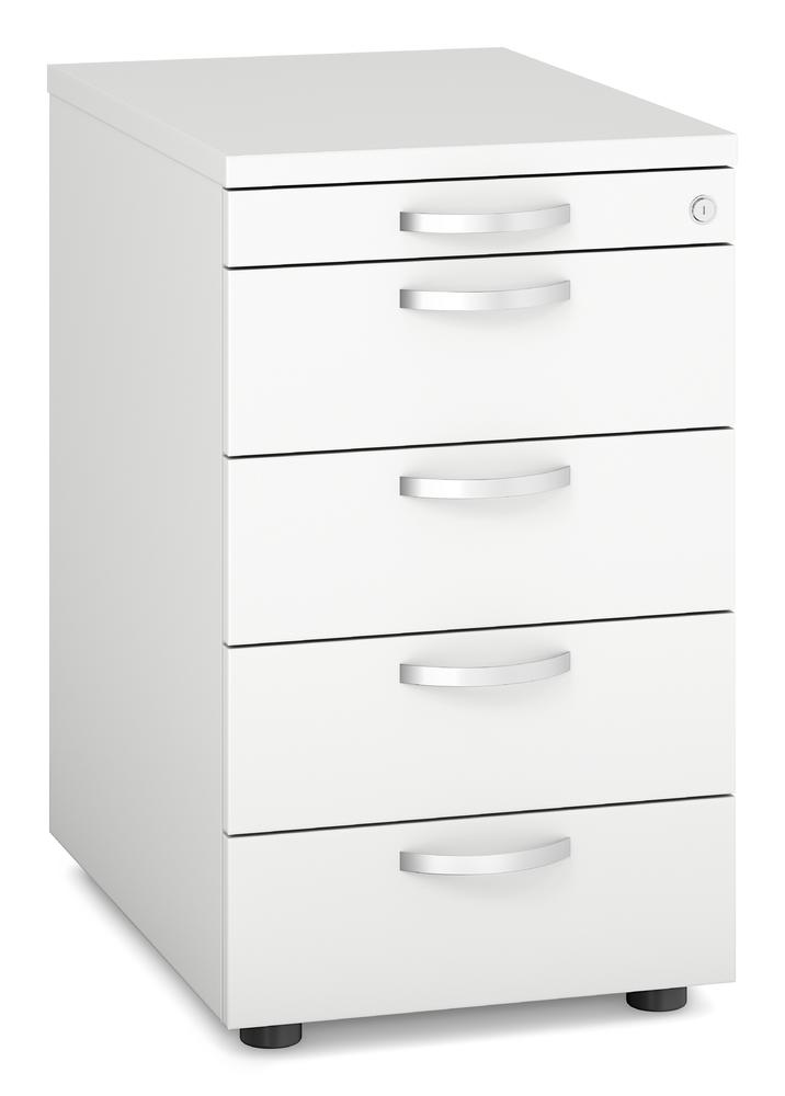 Standcontainer PROFI MODUL | Weiß | 600 | 1 + 4 Schübe