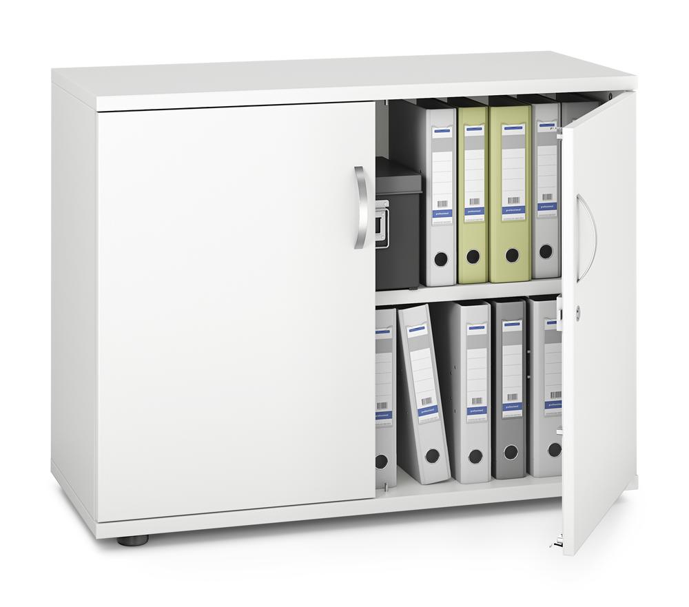 Flügeltürenschrank PROFI MODUL | Weiß | 1000 | Türanschlag Mitte