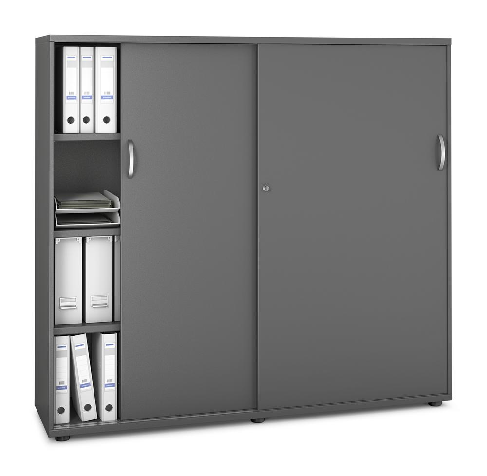 Schiebetürenschrank PROFI MODUL | Anthrazit | 1600 | 1500 mm (4 OH)