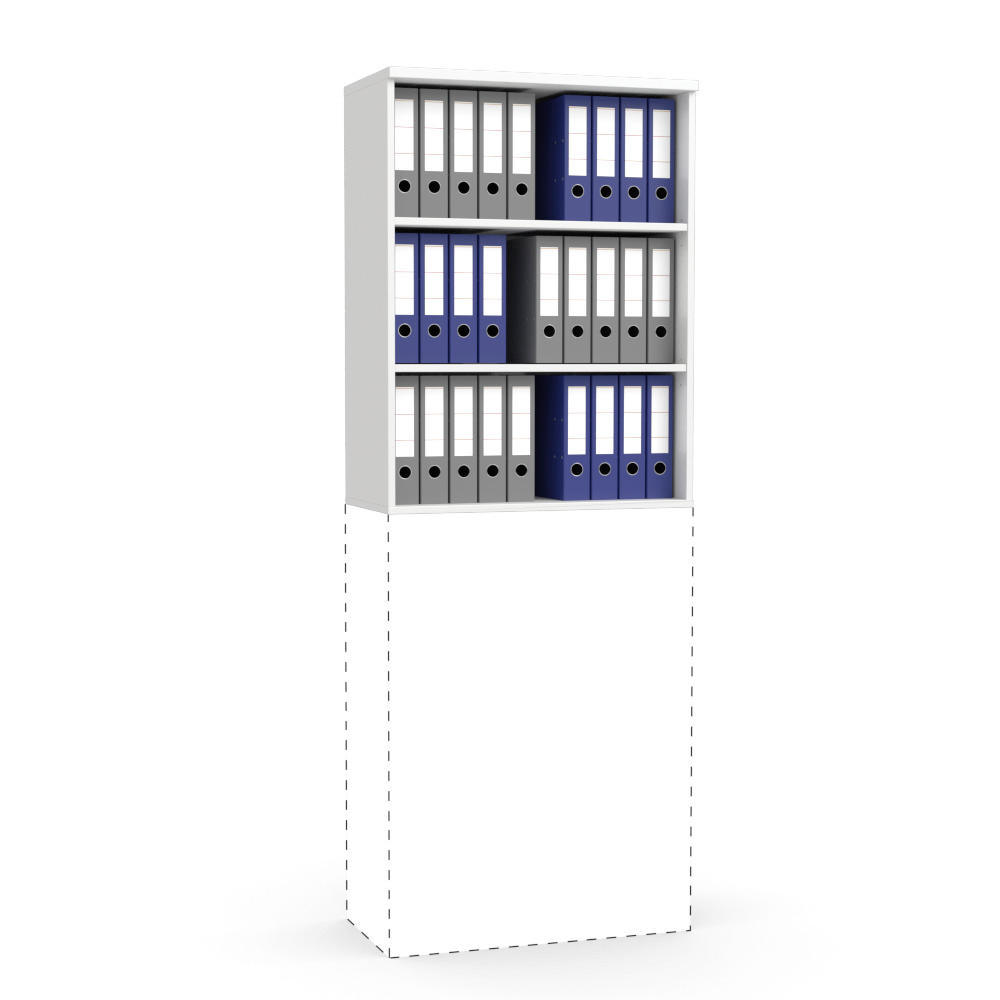 Aufsatzregal MULTI MODUL | Weiß | 800