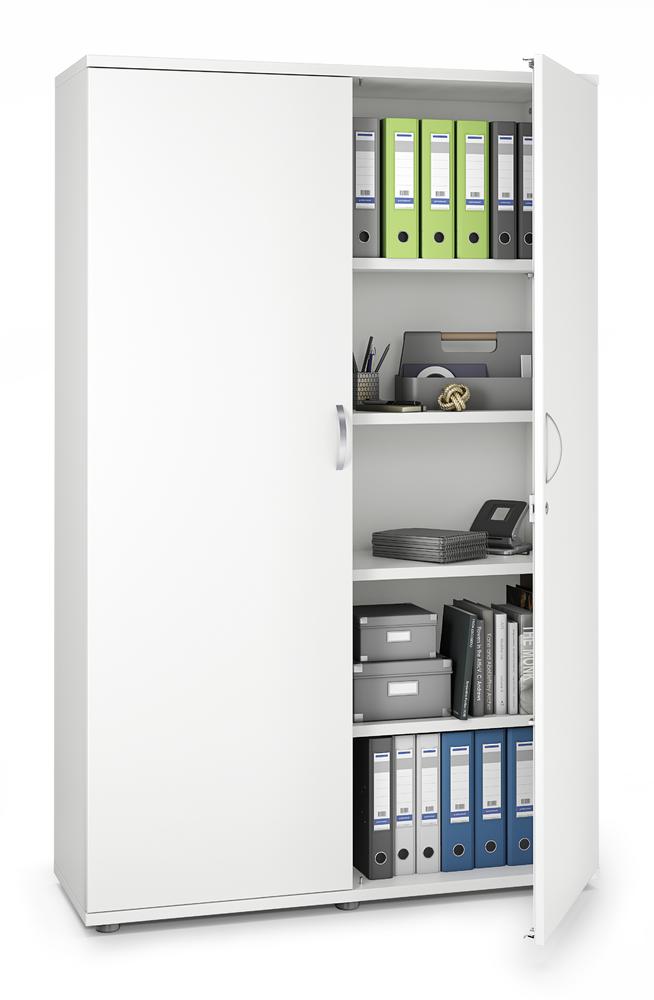 Flügeltürenschrank PROFI MODUL | Weiß | 1200 | Türanschlag Mitte