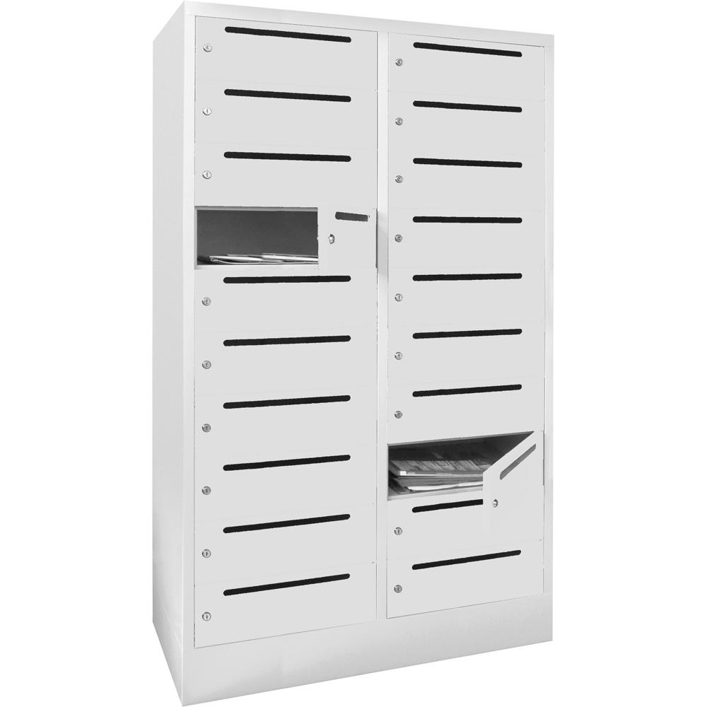 Postverteilerschrank | Lichtgrau RAL 7035 | 400 | 20