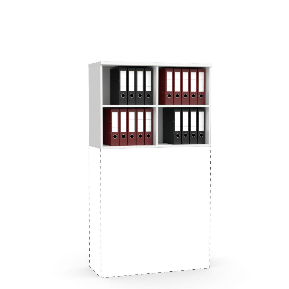 Aufsatzregal MULTI MODUL | Weiß | 1000