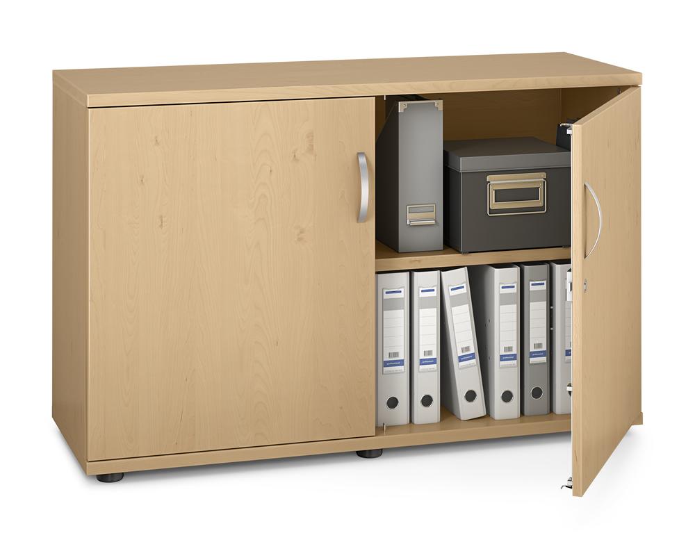 Flügeltürenschrank PROFI MODUL | Buchedekor | 1200 | Türanschlag Mitte