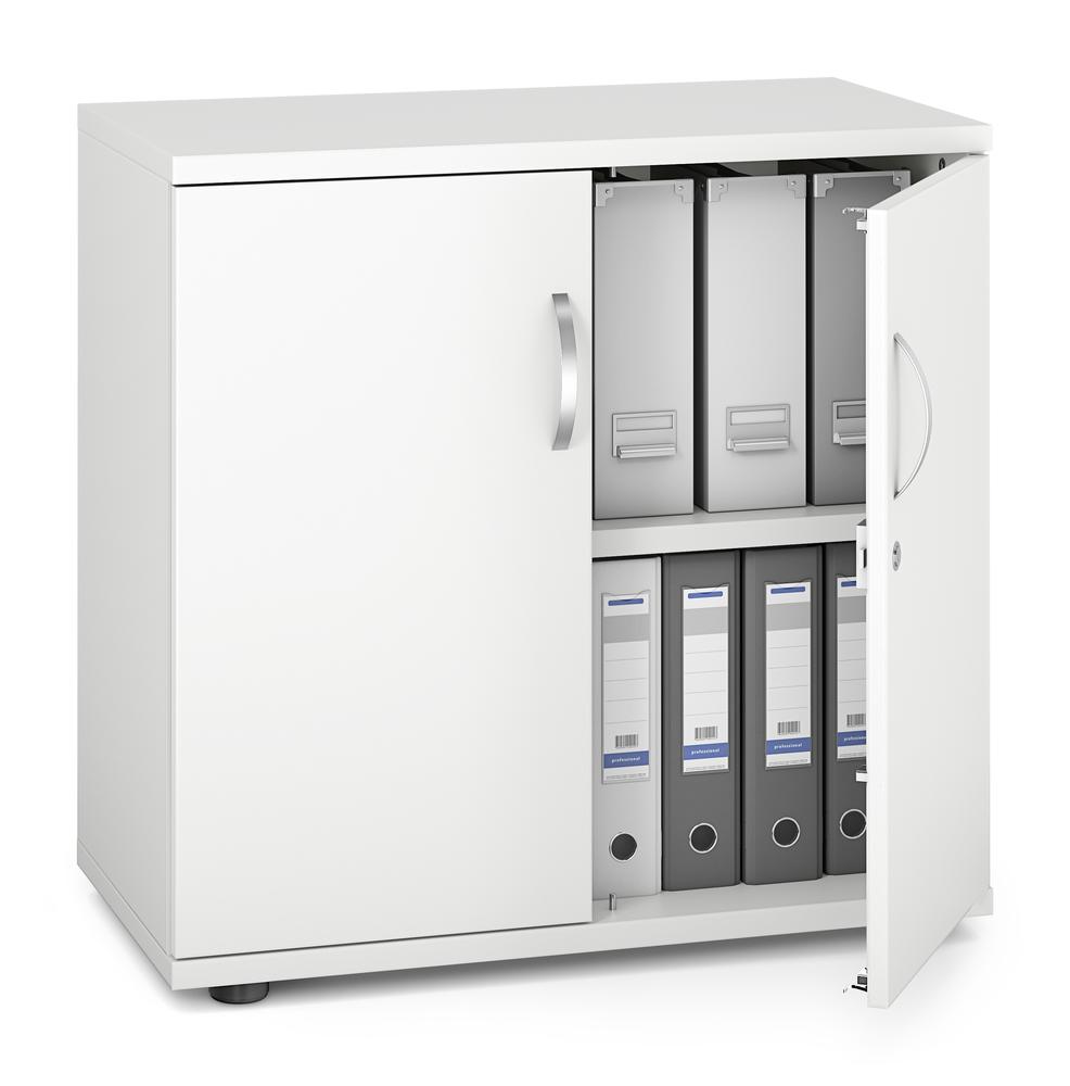 Flügeltürenschrank PROFI MODUL | Weiß | 800 | Türanschlag Mitte