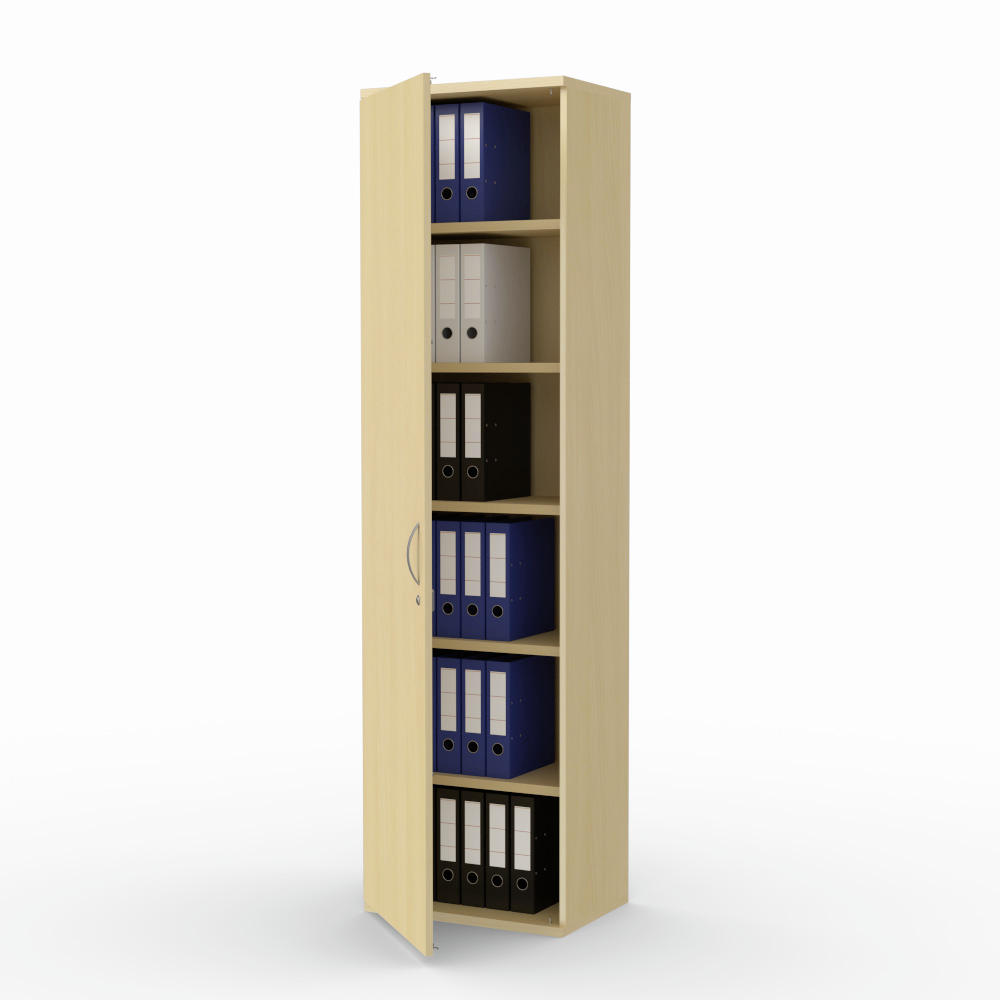 Flügeltürenschrank PROFI MODUL | Buchedekor | 600 | Türanschlag links