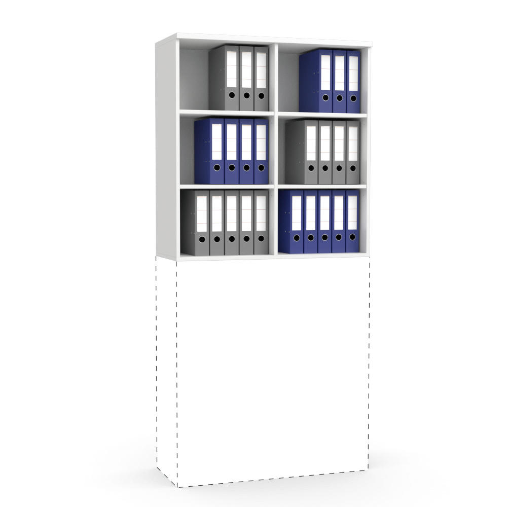 Aufsatzregal MULTI MODUL | Weiß | 1000